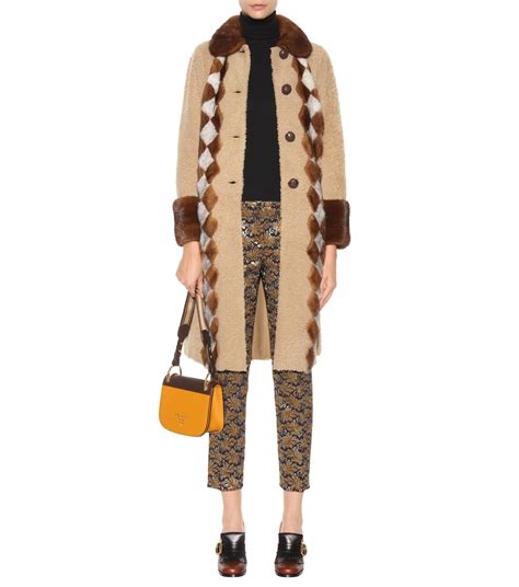 prada fur coat mens|Prada fur coat shearling.